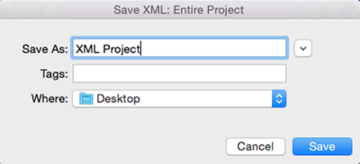 Save XML
